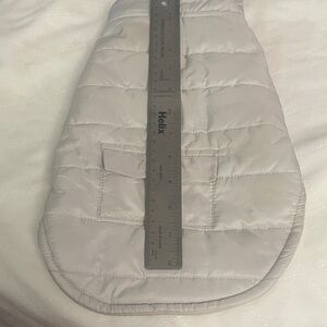 Helix Light Gray Quilted Pet Jacket